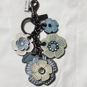 Coach Crystal Tea Rose Mix Bag Charm